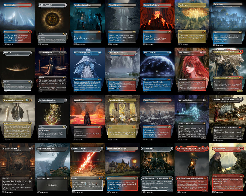 Elden Ring MTG Proxy Commander Deck 100 Cards — Custom Magic The Gathering Deck