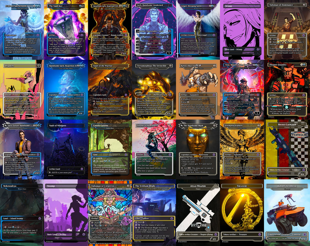 Borderlands Video Game MTG Proxy Commander Deck 100 Cards — Custom Magic The Gathering Deck