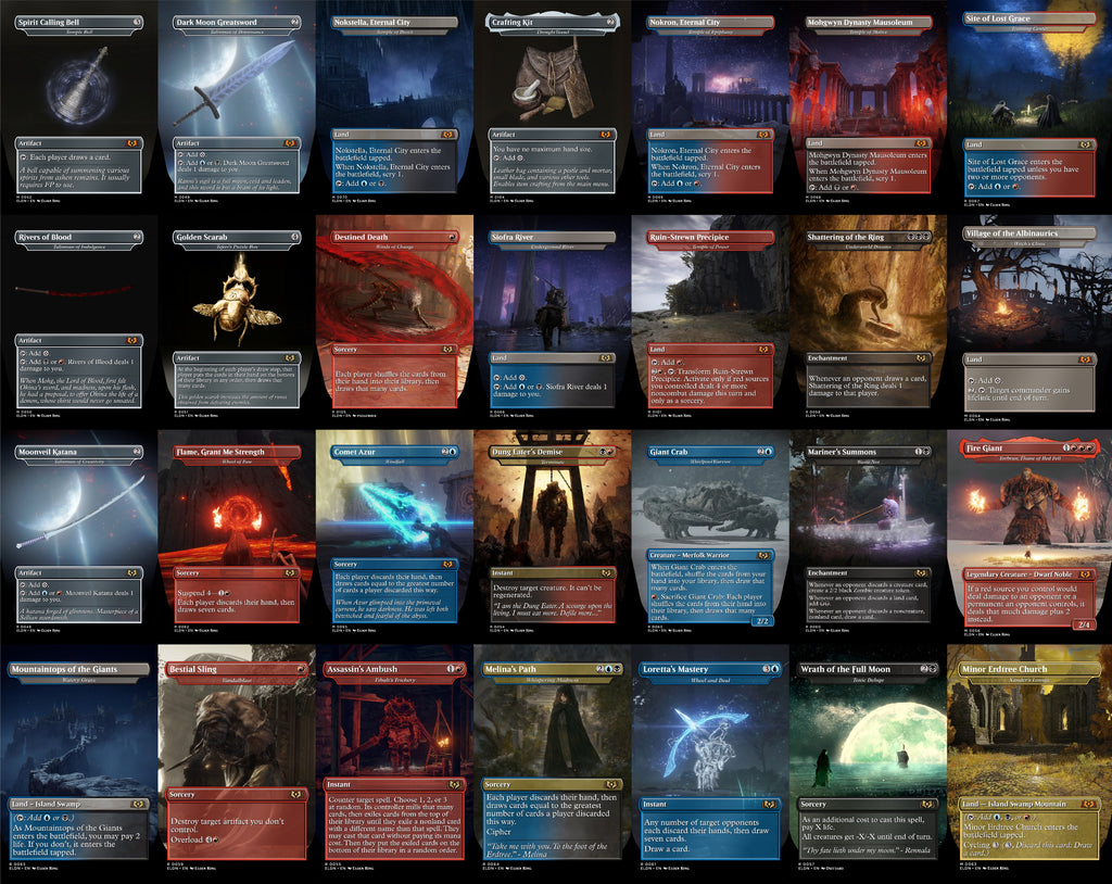 Elden Ring MTG Proxy Commander Deck 100 Cards — Custom Magic The Gathering Deck