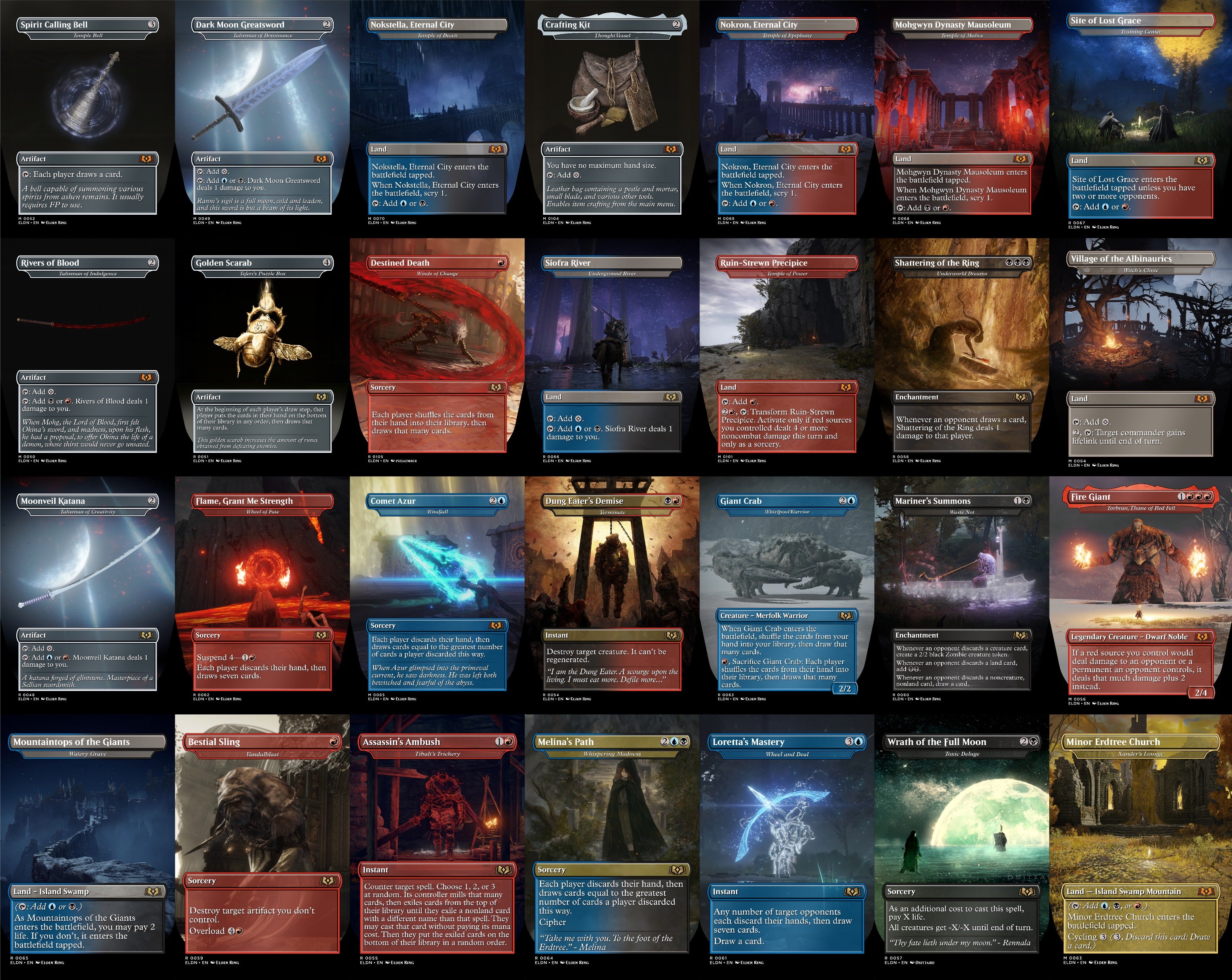 Elden Ring MTG Proxy Commander Deck 100 Cards — Custom Magic The Gathering Deck
