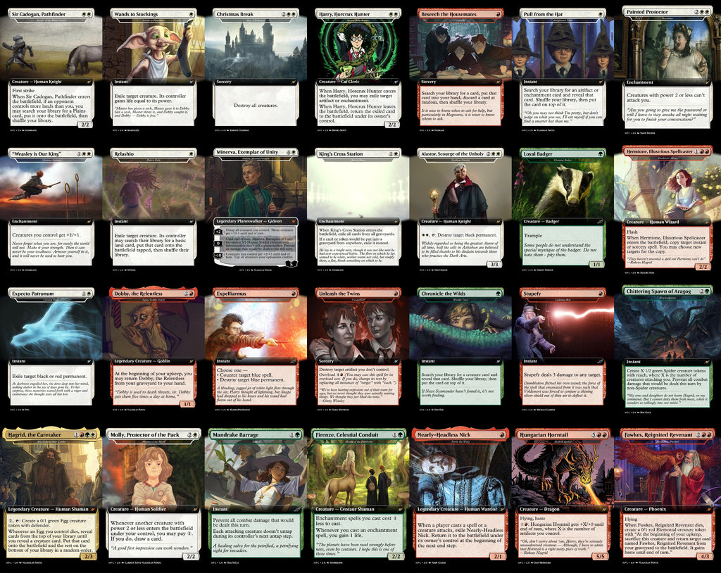 Harry Potter Hogwarts 100 Card MTG Proxy EDH Commander Deck — Custom Magic The Gathering Deck