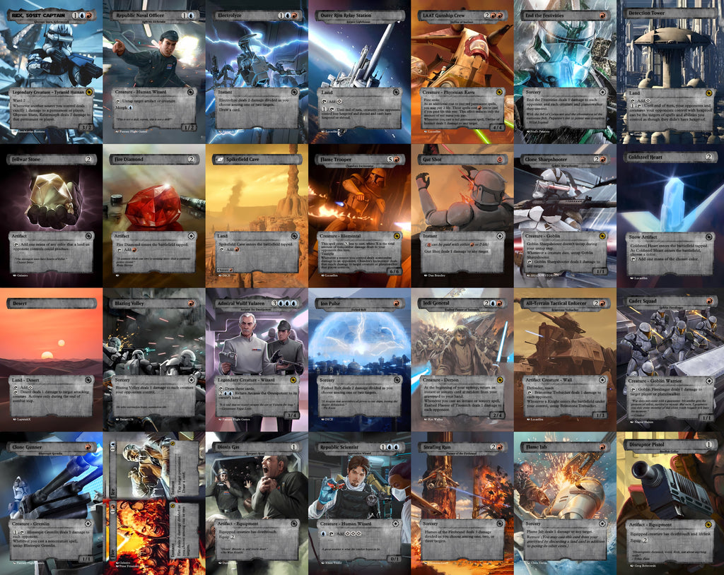 Star Wars Clone Troopers MTG Proxy Commander Deck 100 Cards — Custom Magic The Gathering Deck