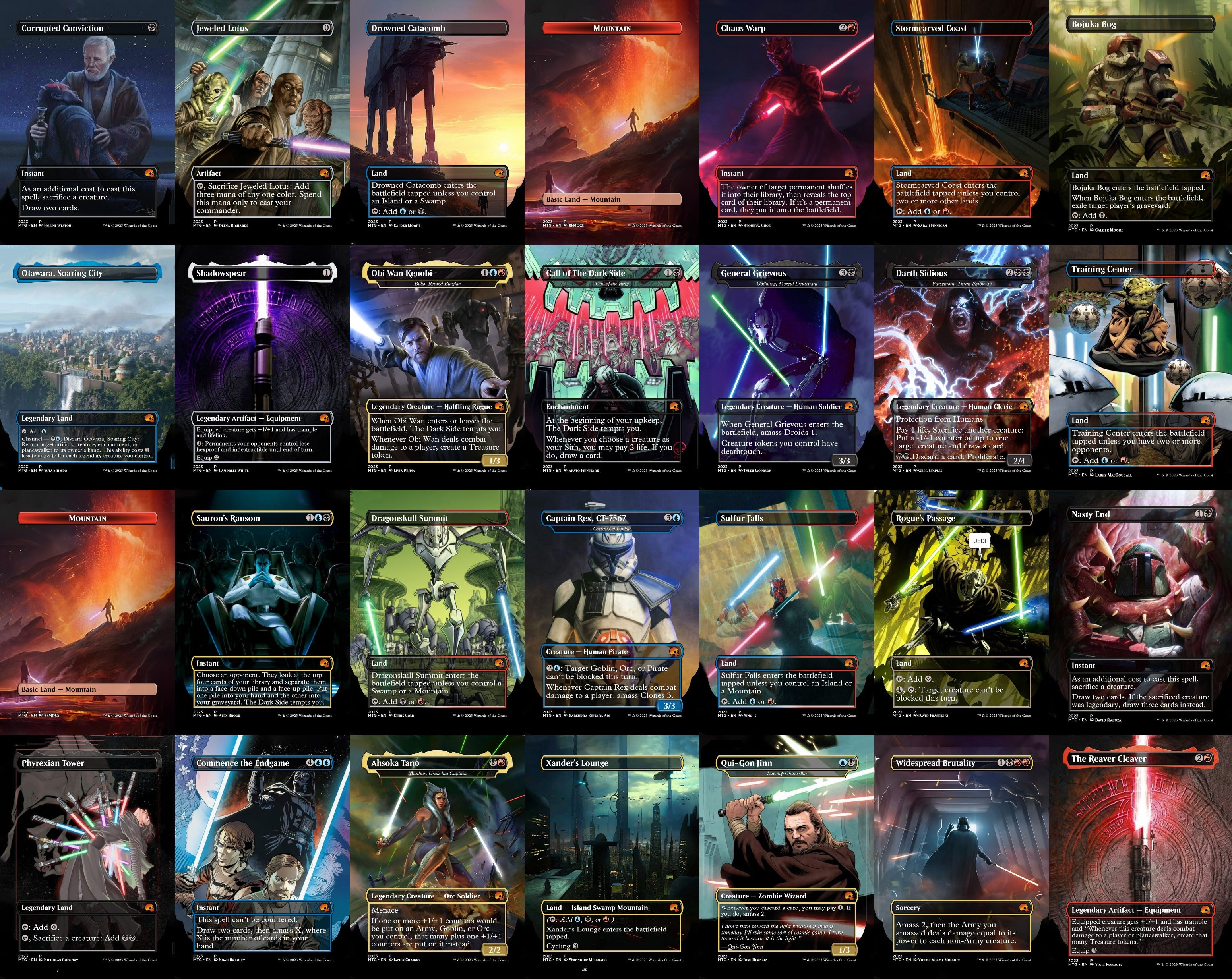 Star Wars Vaders Army 100 Card MTG Proxy EDH Commander Deck — Magic The Gathering Deck [Deck 3]