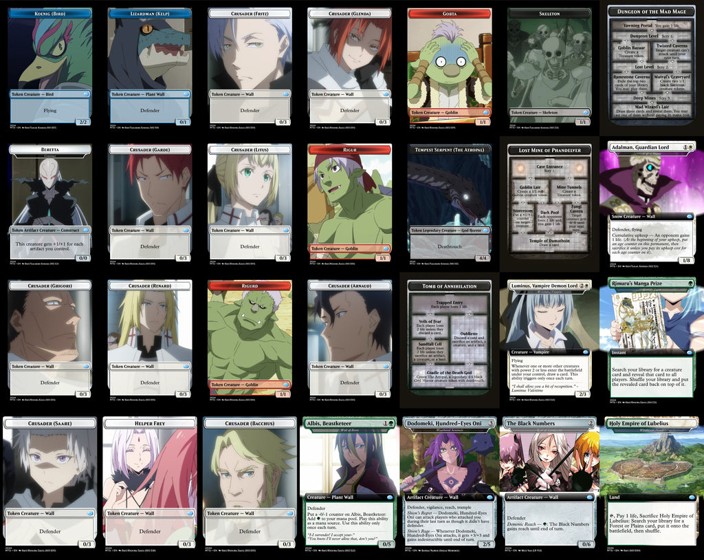 That Time I Got Reincarnated As A Slime 100 Card MTG Proxy Commander Deck — Magic The Gathering