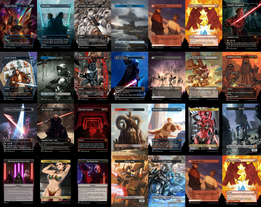Star Wars Vaders Army 100 Card MTG Proxy EDH Commander Deck — Magic The Gathering Deck [Deck 3]