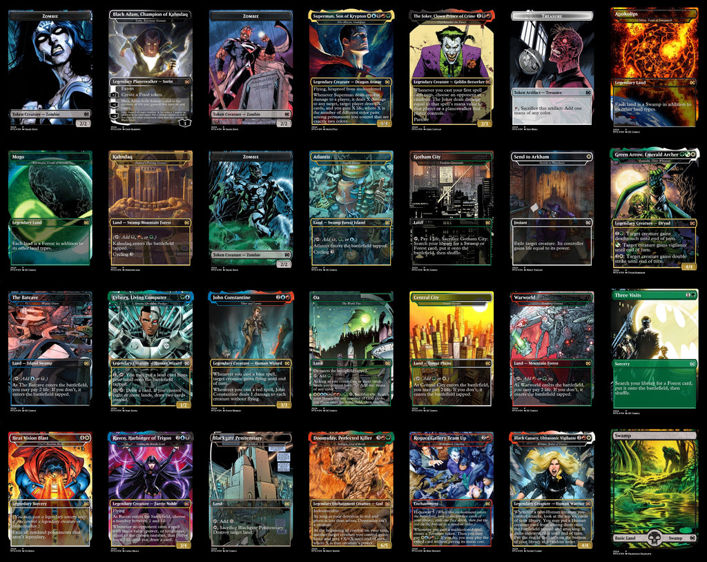 DC Comics Superman 100 Card MTG Proxy EDH Commander Deck — Custom Magic The Gathering Deck