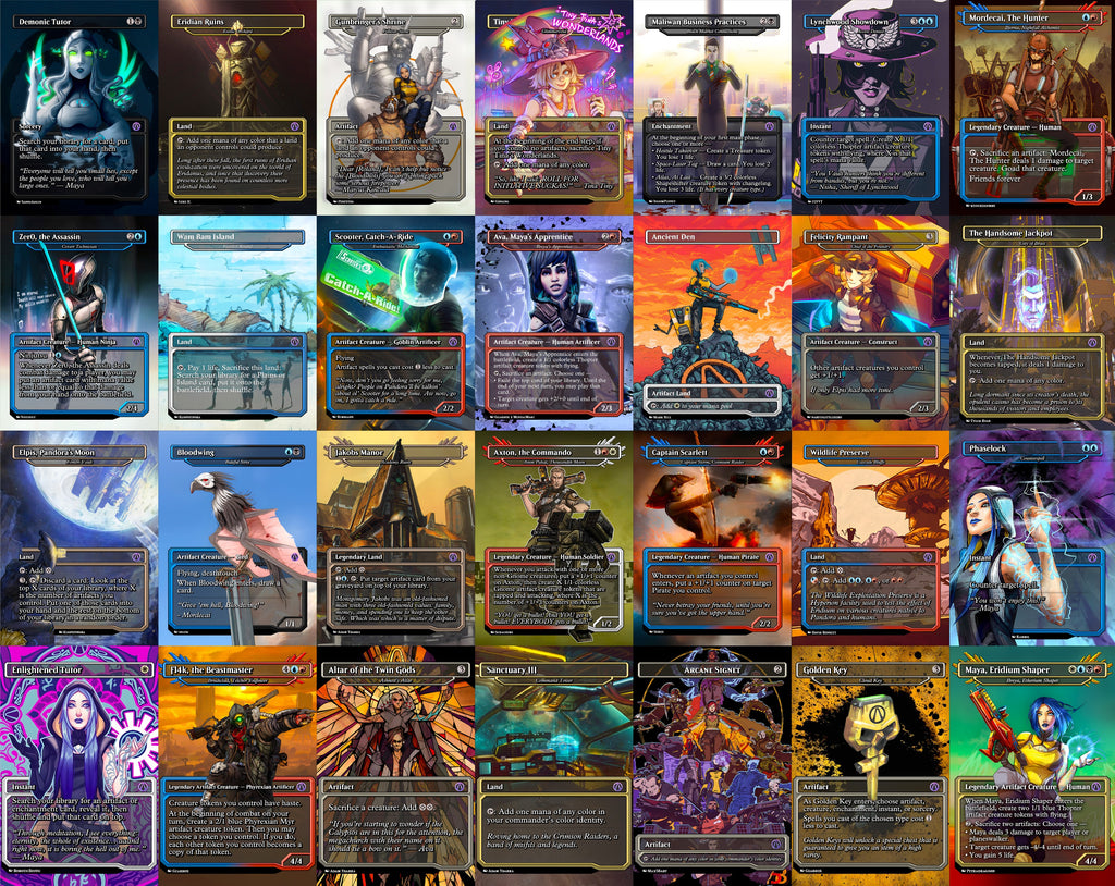 Borderlands Video Game MTG Proxy Commander Deck 100 Cards — Custom Magic The Gathering Deck
