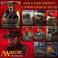 Red Dead Redemption 2 MTG Proxy Commander Deck 100 Cards — Custom Magic The Gathering Deck