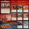 Soviet Russia Stalin USSR 100 Card MTG Proxy EDH Commander Deck — Custom Magic The Gathering Deck
